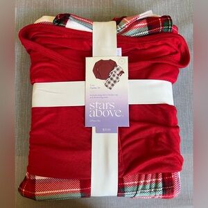 Stars Above Red and Plaid Pajama Set
